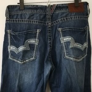 Mens Big Star Blue Jeans 33L Pioneer Boot Cut